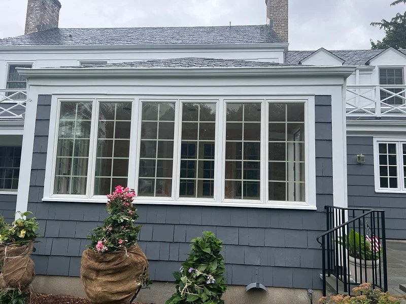 These porch casements in Bronxville don't open
